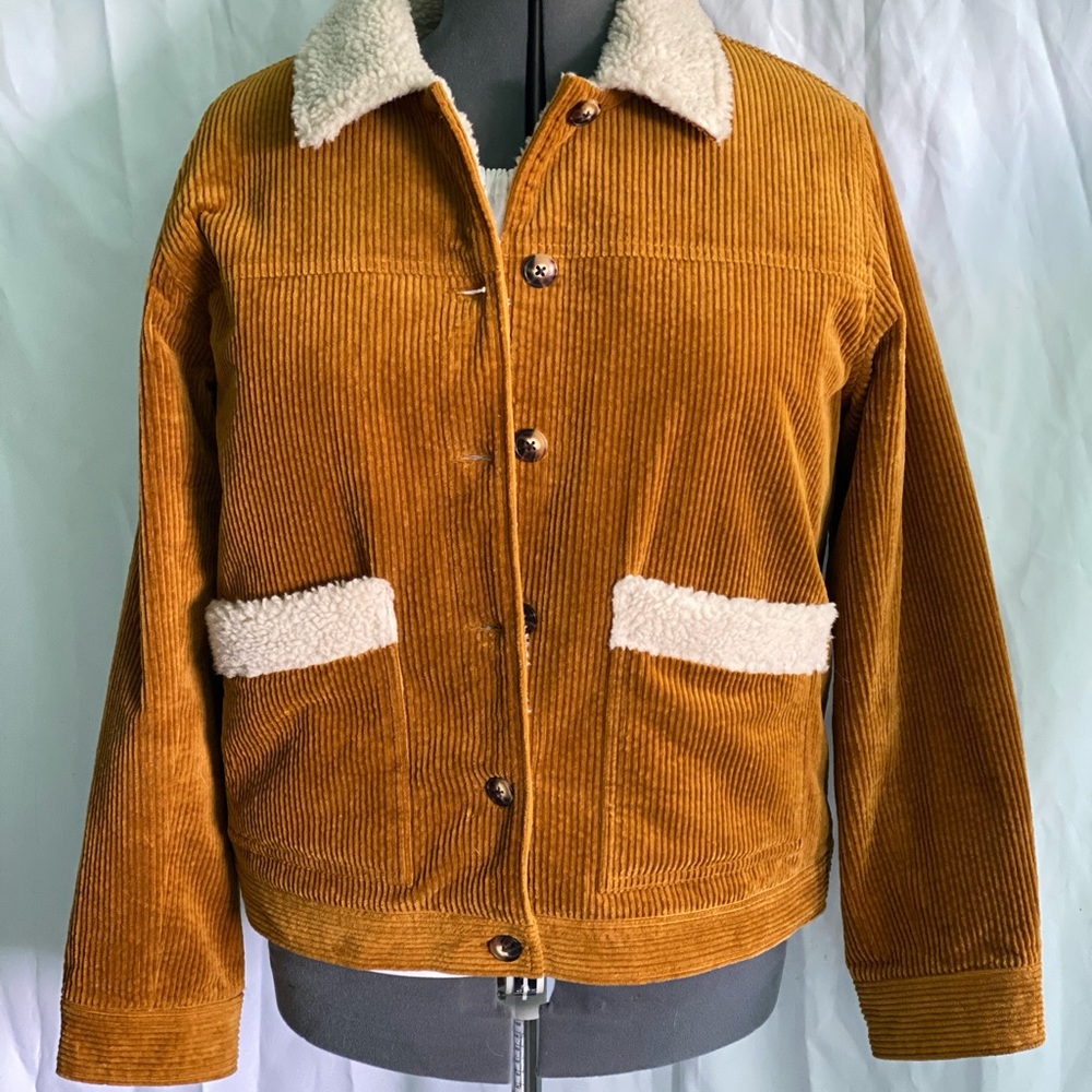 Madewell Corduroy Sherpa lined women’s jacket